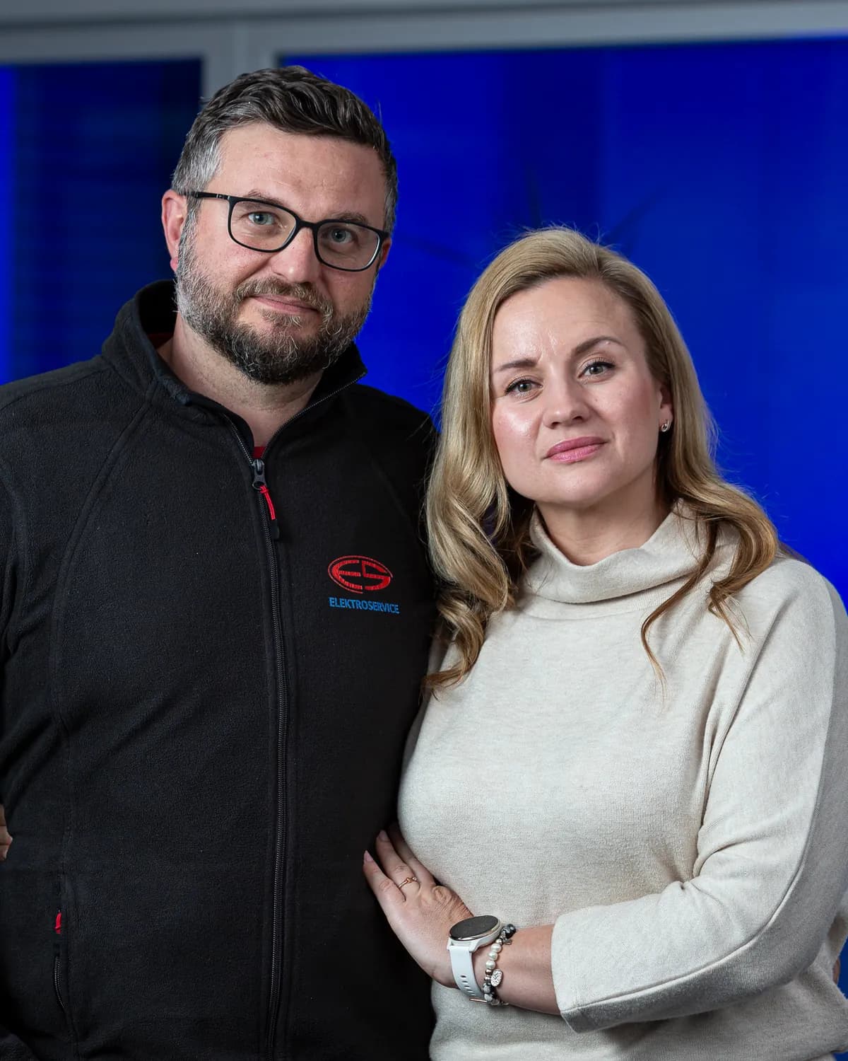 Die Inhaber der Elektro-Service SFS GmbH: Geschäftsführer Alexander Stein und seine Frau als Mitinhaberin